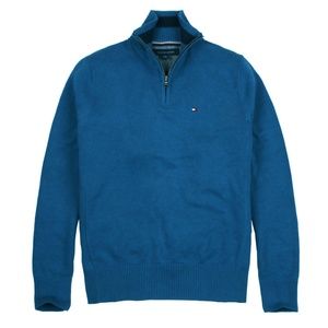 Tommy Hilfiger • Men’s 1/4 Zip Mock Neck Sweater M